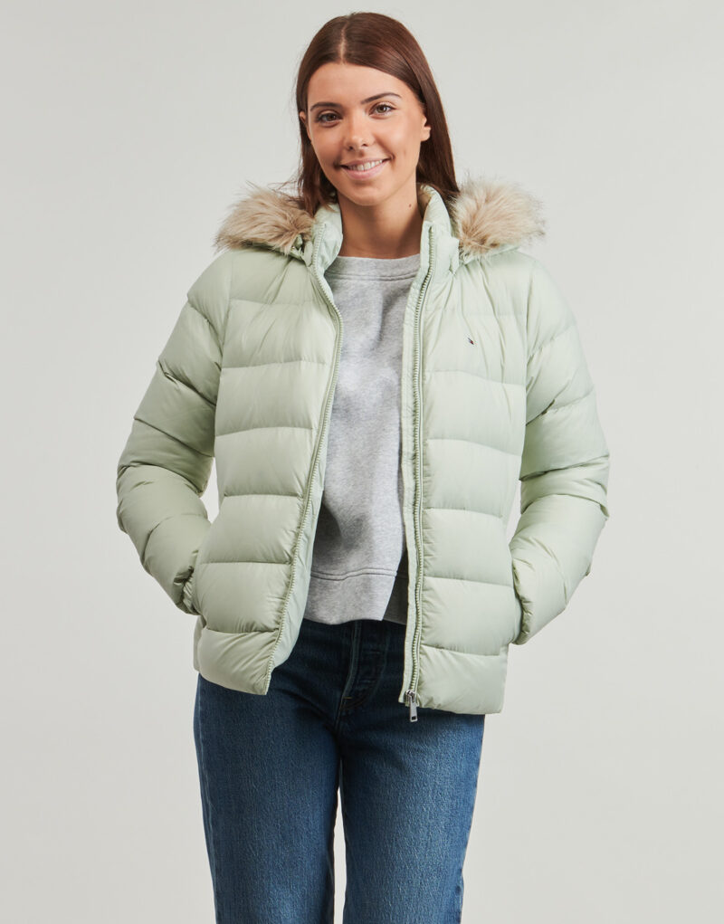 Piumino  Tommy Jeans  TJW BASIC HOODED DOWN JACKET EXT  Verde -   Piumini Donna - 2