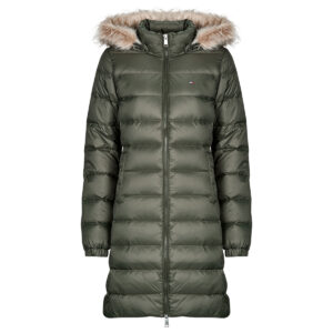 Piumino  Tommy Jeans  TJW ESSENTIAL HOODED DOWN COAT  Verde -   Piumini Donna