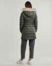 Tommy Jeans TJW ESSENTIAL HOODED DOWN COAT Green Down Jacket Women - 4