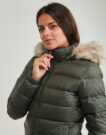 Tommy Jeans TJW ESSENTIAL HOODED DOWN COAT Green Down Jacket Women - 5