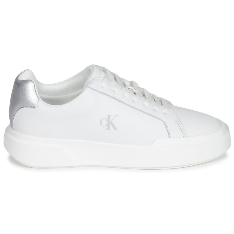 Calvin Klein Jeans CHUNKY CUPSOLE LACEUP LTH MET Bianco Sneakers basse Donna - 2