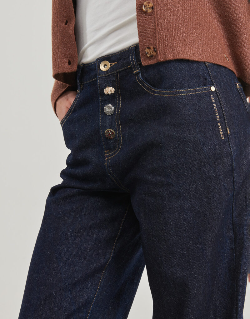 Jeans Flare Les Petites Bombes MANUELLA Blu Jeans Flare Donna - 5
