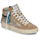 Crime London RECUT HIGH Gold Women's high sneakers - 1