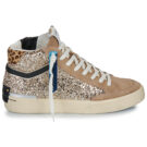 Crime London RECUT HIGH Gold Women's high sneakers - 2