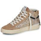 Crime London RECUT HIGH Gold Women's high sneakers - 4