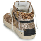 Crime London RECUT HIGH Gold Women's high sneakers - 5