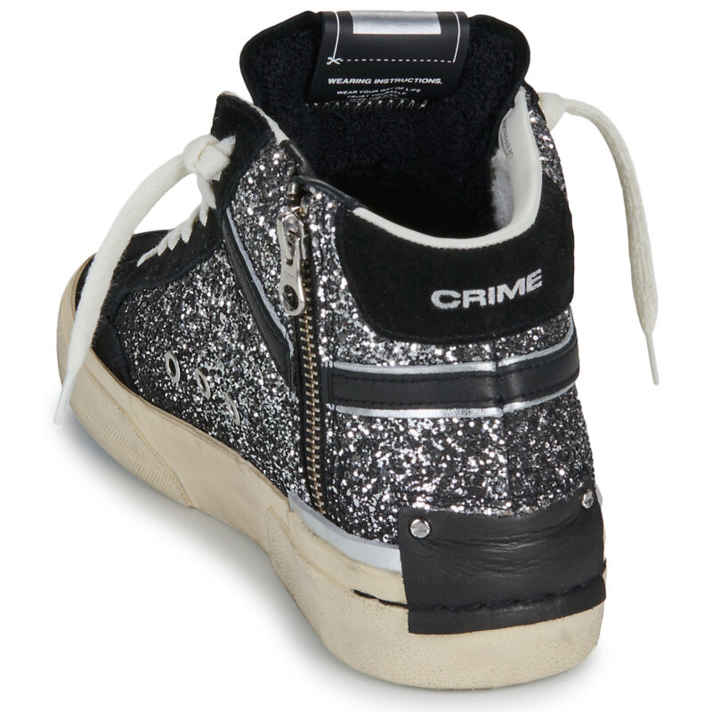 Crime London RECUT HIGH Nero - Sneakers alte Donna - 5