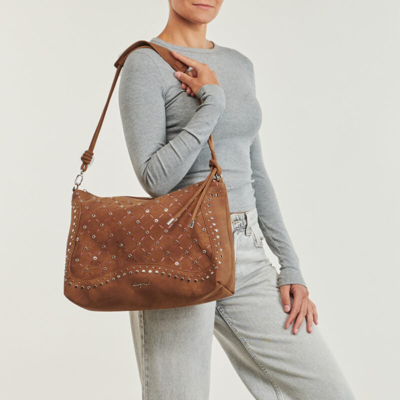 Desigual YANKEE LEIRIA MINI Marrone Borse a spalla Donna - 6