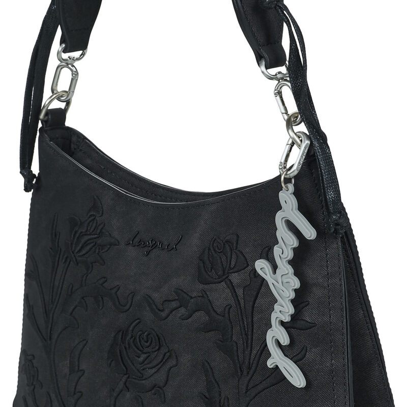 Desigual ROMEO FLORAL MANAOS 2.0 Nero Borse a spalla Donna - 4