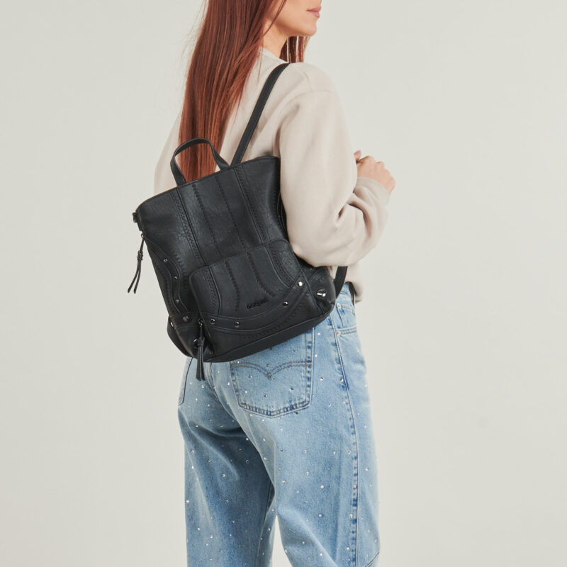 Donna Desigual BACKPACK EMBRO PATCH PRETORIA MINI Nero Zaino Donna - 6