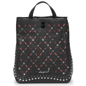Donna Desigual BACKPACK YANKEE METAL PATCH SUMY MINI Nero Zaino Donna
