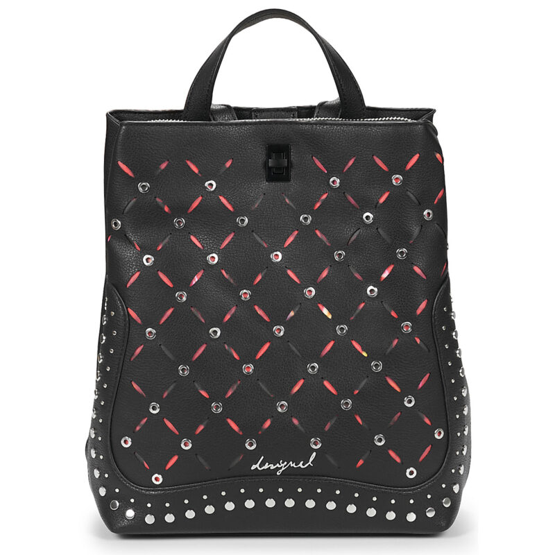 Donna Desigual BACKPACK YANKEE METAL PATCH SUMY MINI Nero Zaino Donna - 1