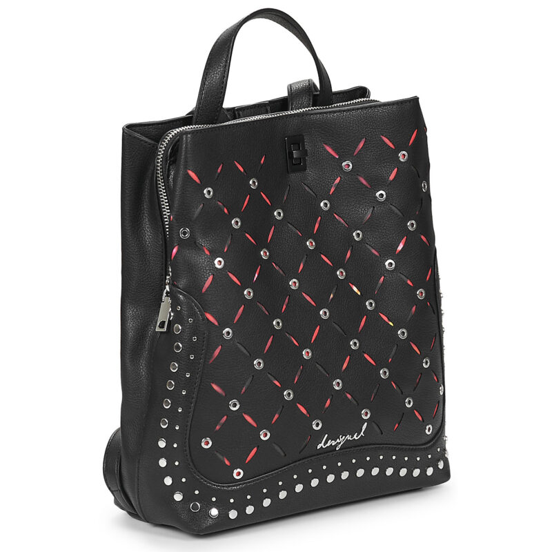 Donna Desigual BACKPACK YANKEE METAL PATCH SUMY MINI Nero Zaino Donna - 2