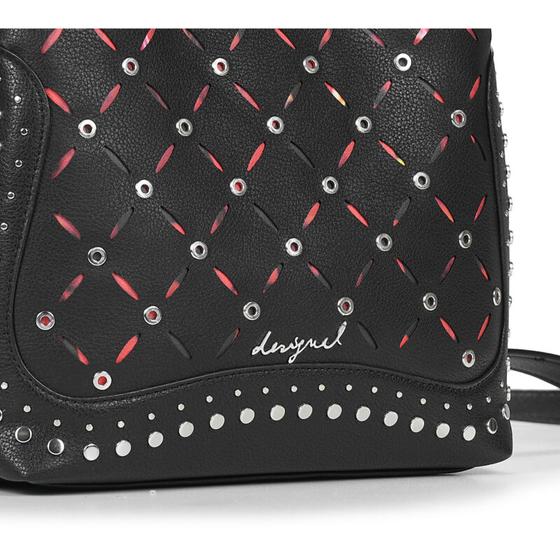 Donna Desigual BACKPACK YANKEE METAL PATCH SUMY MINI Nero Zaino Donna - 4