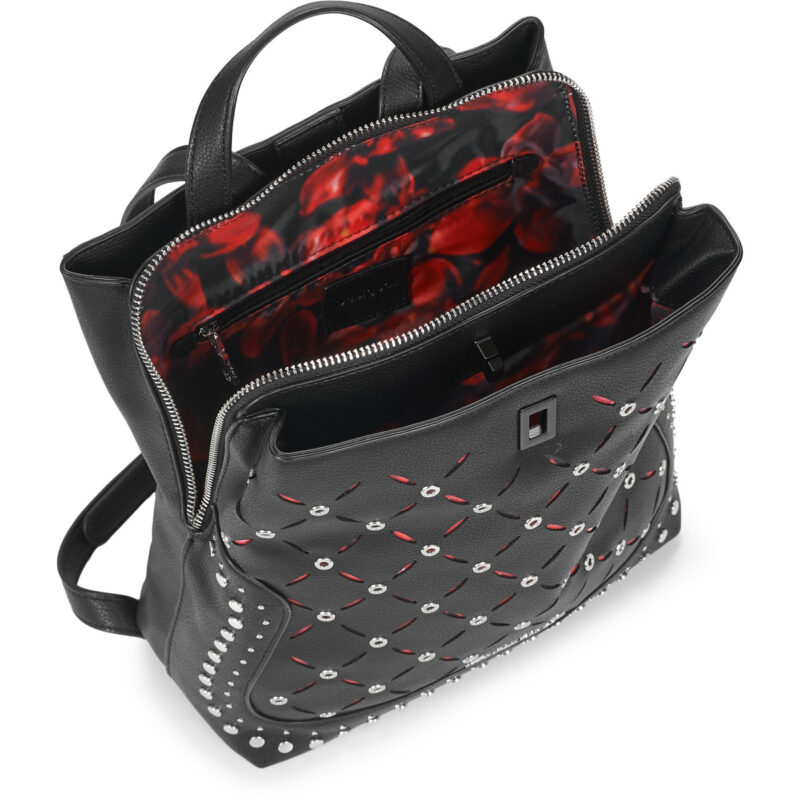 Donna Desigual BACKPACK YANKEE METAL PATCH SUMY MINI Nero Zaino Donna - 5
