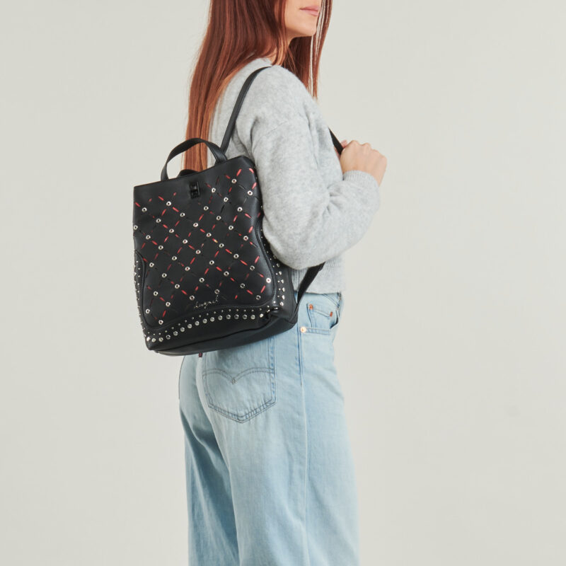 Donna Desigual BACKPACK YANKEE METAL PATCH SUMY MINI Nero Zaino Donna - 6