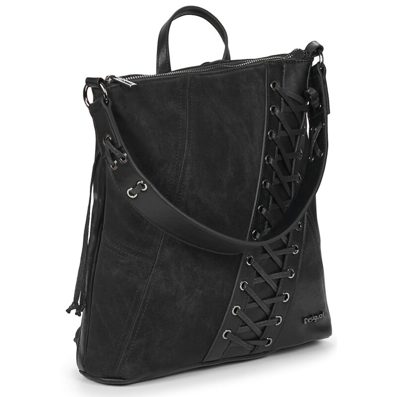 Donna Desigual BACKPACK BLACK PATCH TANGO PRETORIA MINI Nero Zaino Donna - 2