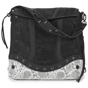 Donna Desigual BACKPACK SNAKE PATCH JERSEY 2.0 MINI Nero Zaino Donna