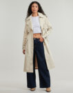 Trench  Desigual  PLEATED  Beige -   Trench Donna - 2
