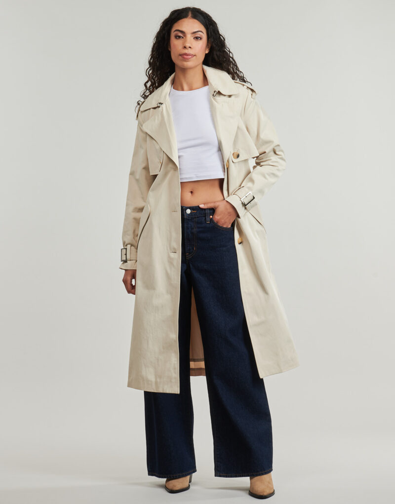 Trench  Desigual  PLEATED  Beige -   Trench Donna - 2