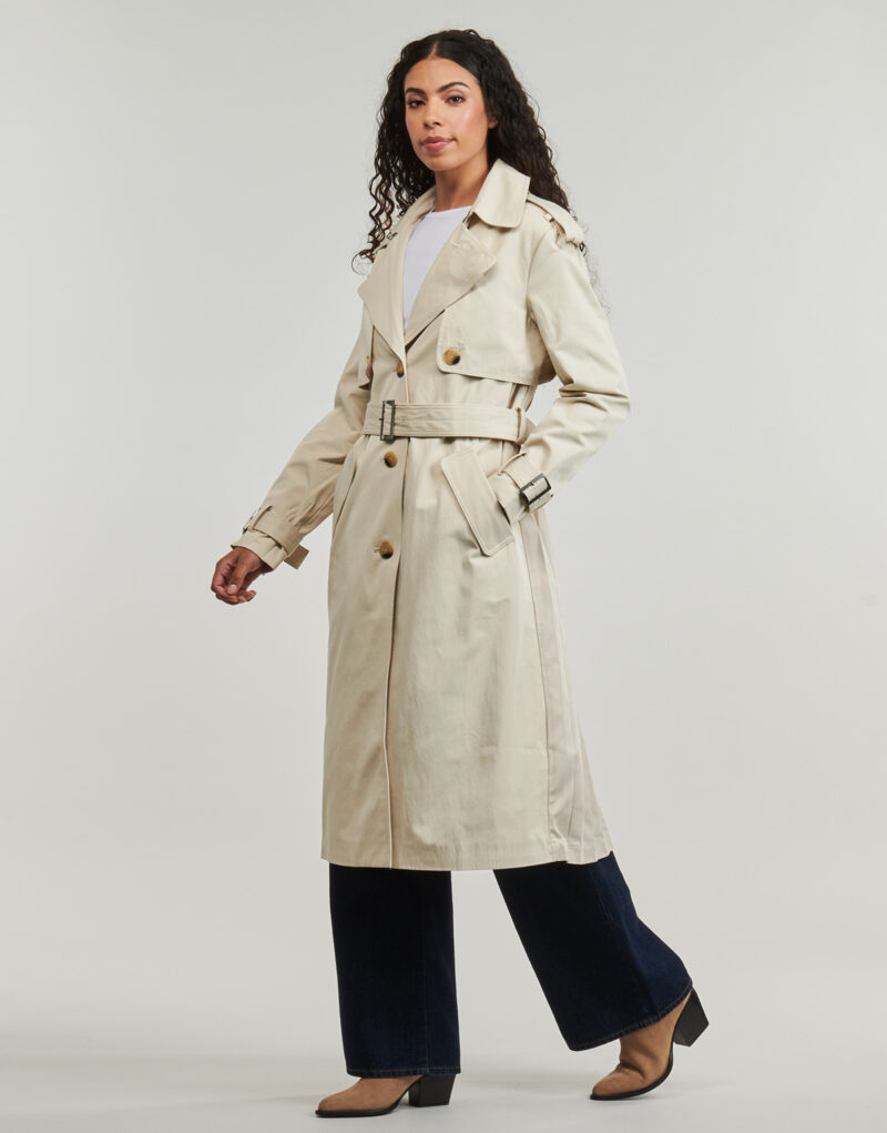 Trench  Desigual  PLEATED  Beige -   Trench Donna - 3
