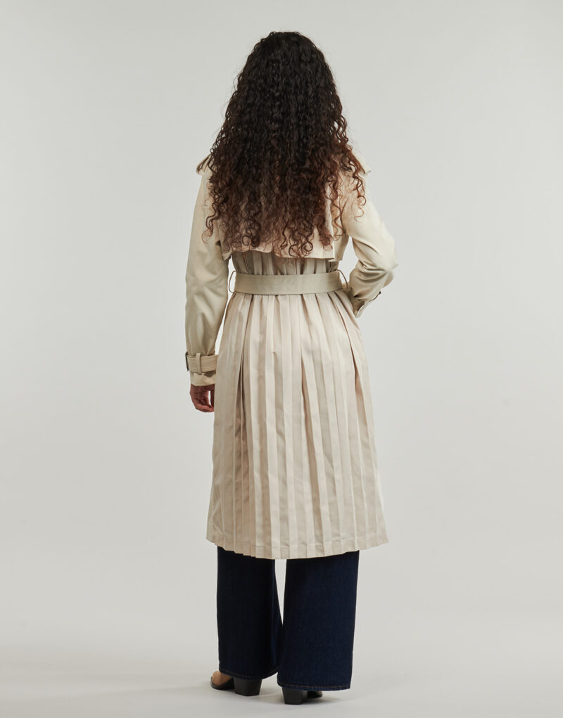 Trench  Desigual  PLEATED  Beige -   Trench Donna - 4