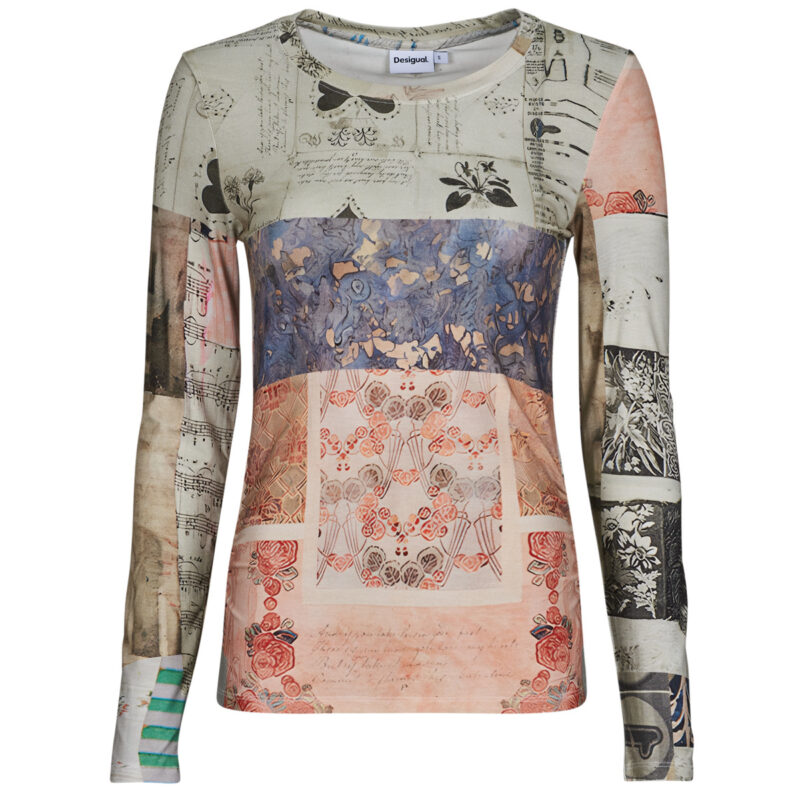 T-shirts a maniche lunghe  Desigual  LIMBANI  Multicolore -  T-shirts a maniche lunghe Donna - 1