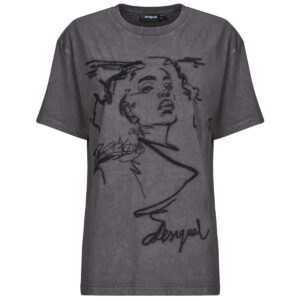 T-shirt  Desigual  BUDAPEST  Grigio -  T-shirt maniche corte Donna