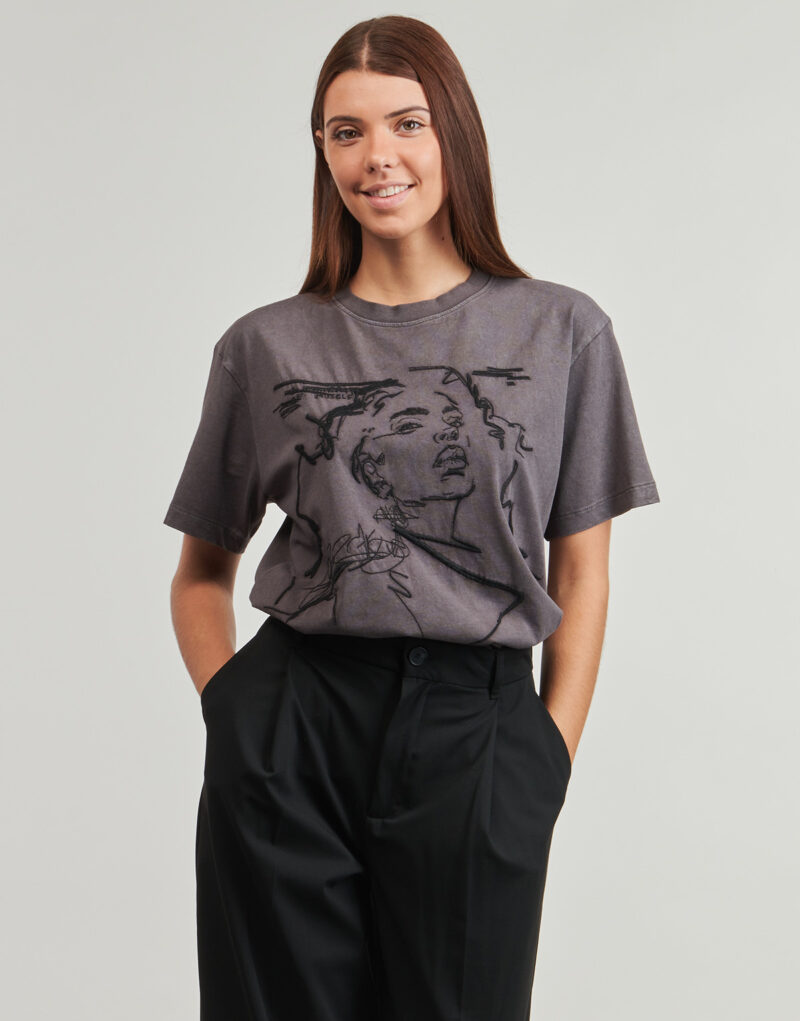 T-shirt  Desigual  BUDAPEST  Grigio -  T-shirt maniche corte Donna - 2