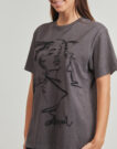 T-shirt  Desigual  BUDAPEST  Grigio -  T-shirt maniche corte Donna - 5