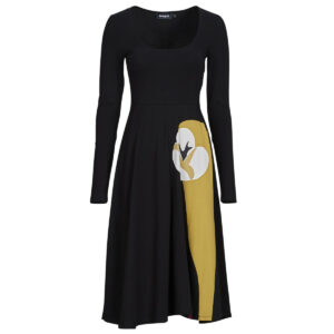 Abito   Desigual  LIRIO  Nero -   Abiti Lunghi Donna