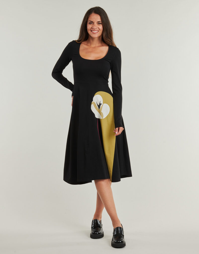 Abito   Desigual  LIRIO  Nero -   Abiti Lunghi Donna - 2