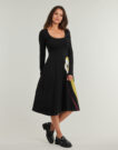 Abito   Desigual  LIRIO  Nero -   Abiti Lunghi Donna - 3