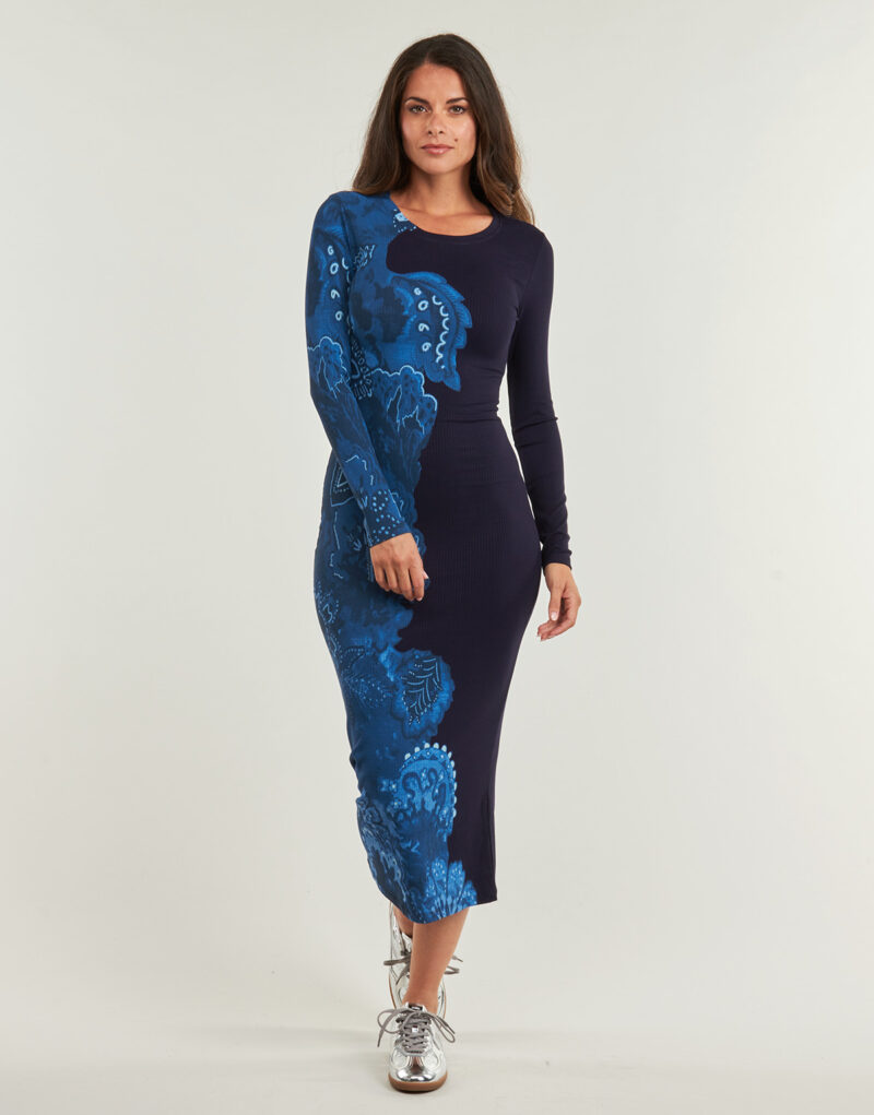 Abito   Desigual  LIMBANI  Blu -   Abiti Lunghi Donna - 2