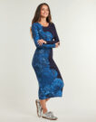Abito   Desigual  LIMBANI  Blu -   Abiti Lunghi Donna - 3