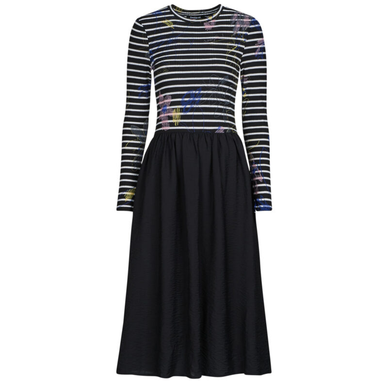Abito   Desigual  RAYA HIBRIDA  Nero -   Abiti Lunghi Donna - 1