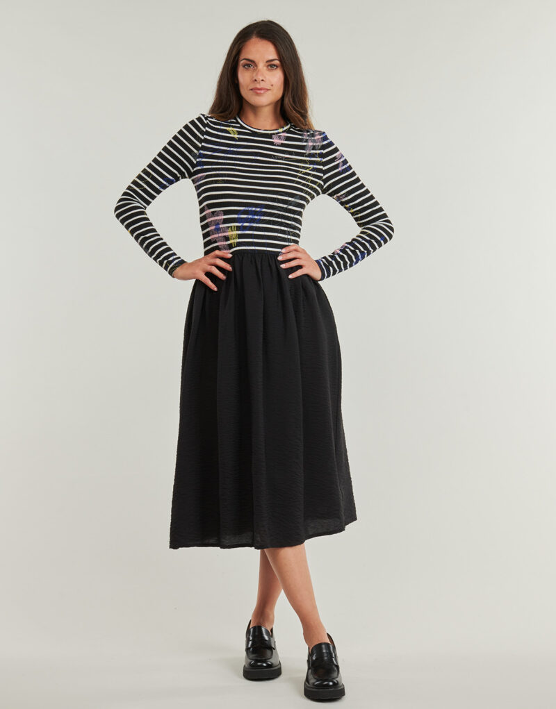 Abito   Desigual  RAYA HIBRIDA  Nero -   Abiti Lunghi Donna - 2
