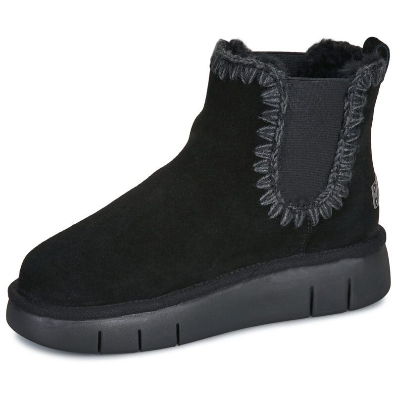 Mou BOUNCE CHELSEA BOOT IN SUEDE Nero Stivaletti Donna - 4