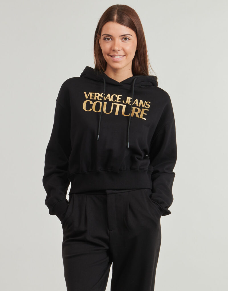 Sudaderas con capucha Versace Jeans Couture 79HAIT02 negras para mujer - 2