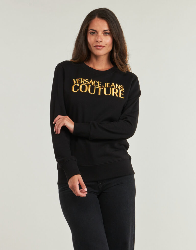 Sudadera Versace Jeans Couture 79HAIT06 Sudadera negra para mujer - 2