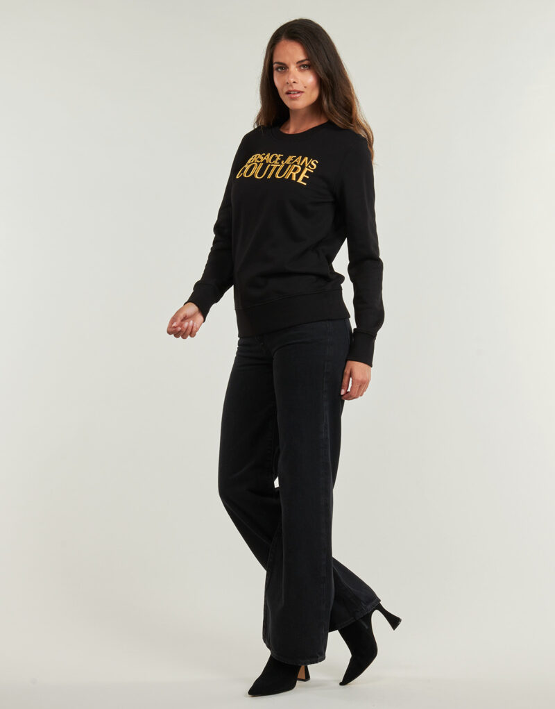 Sudadera Versace Jeans Couture 79HAIT06 Sudadera negra para mujer - 3