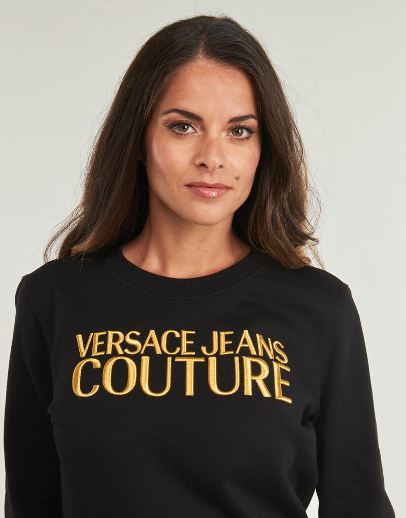 Sudadera Versace Jeans Couture 79HAIT06 Sudadera negra para mujer - 5