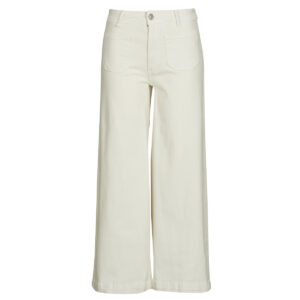 Jeans Flare  Pepe jeans  HIGH RISE WIDE CROP TANIA POCKET  Bianco -  Jeans Flare Donna