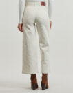 Jeans Flare Pepe jeans HIGH RISE WIDE CROP TANIA POCKET Bianco Jeans Flare Donna - 4