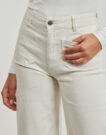 Jeans Flare Pepe jeans HIGH RISE WIDE CROP TANIA POCKET Bianco Jeans Flare Donna - 5