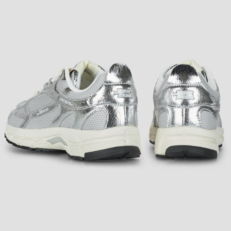 The Mercer Brand  The Re-Run Cracked  Argento -  Sneakers basse Donna - 3