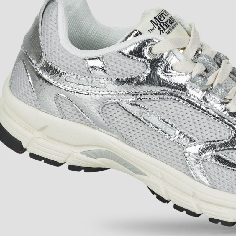 The Mercer Brand  The Re-Run Cracked  Argento -  Sneakers basse Donna - 4