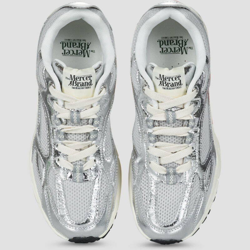 The Mercer Brand  The Re-Run Cracked  Argento -  Sneakers basse Donna - 5