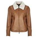 Giacca in pelle Oakwood BLUES Marrone Giacche in pelle Donna - 1