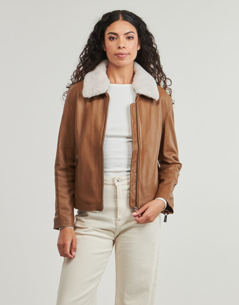 Giacca in pelle Oakwood BLUES Marrone Giacche in pelle Donna - 2